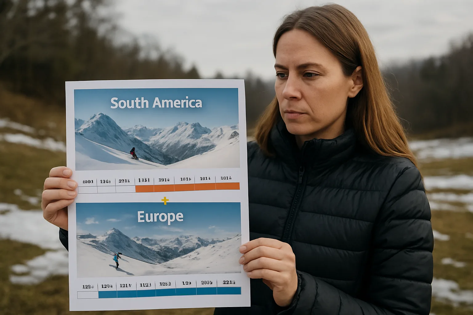 Calendario de la temporada de esquí en Sudamérica y Europa y explicación del cambio estacional