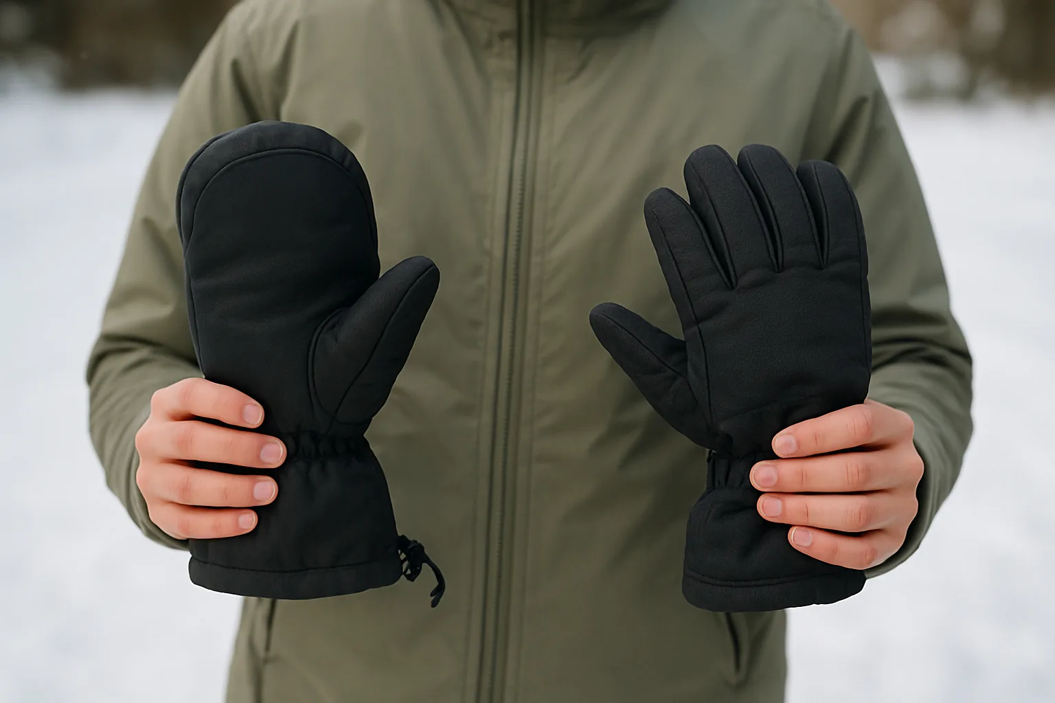 Guantes o manoplas para esquiar: criterios prácticos para elegir según frío y movilidad