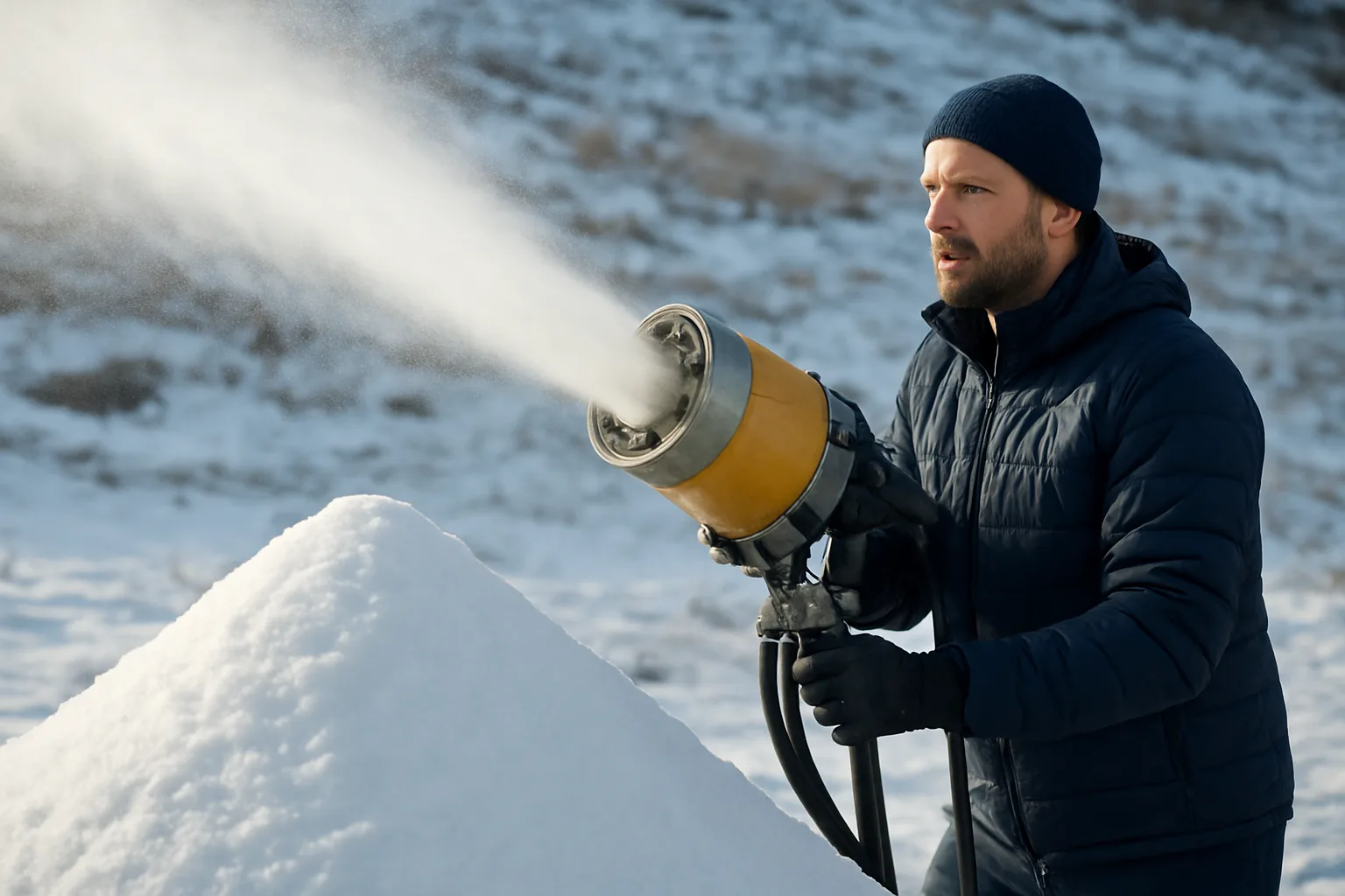 Qué es la nieve artificial, cómo se fabrica y sus diferencias con la nieve natural
